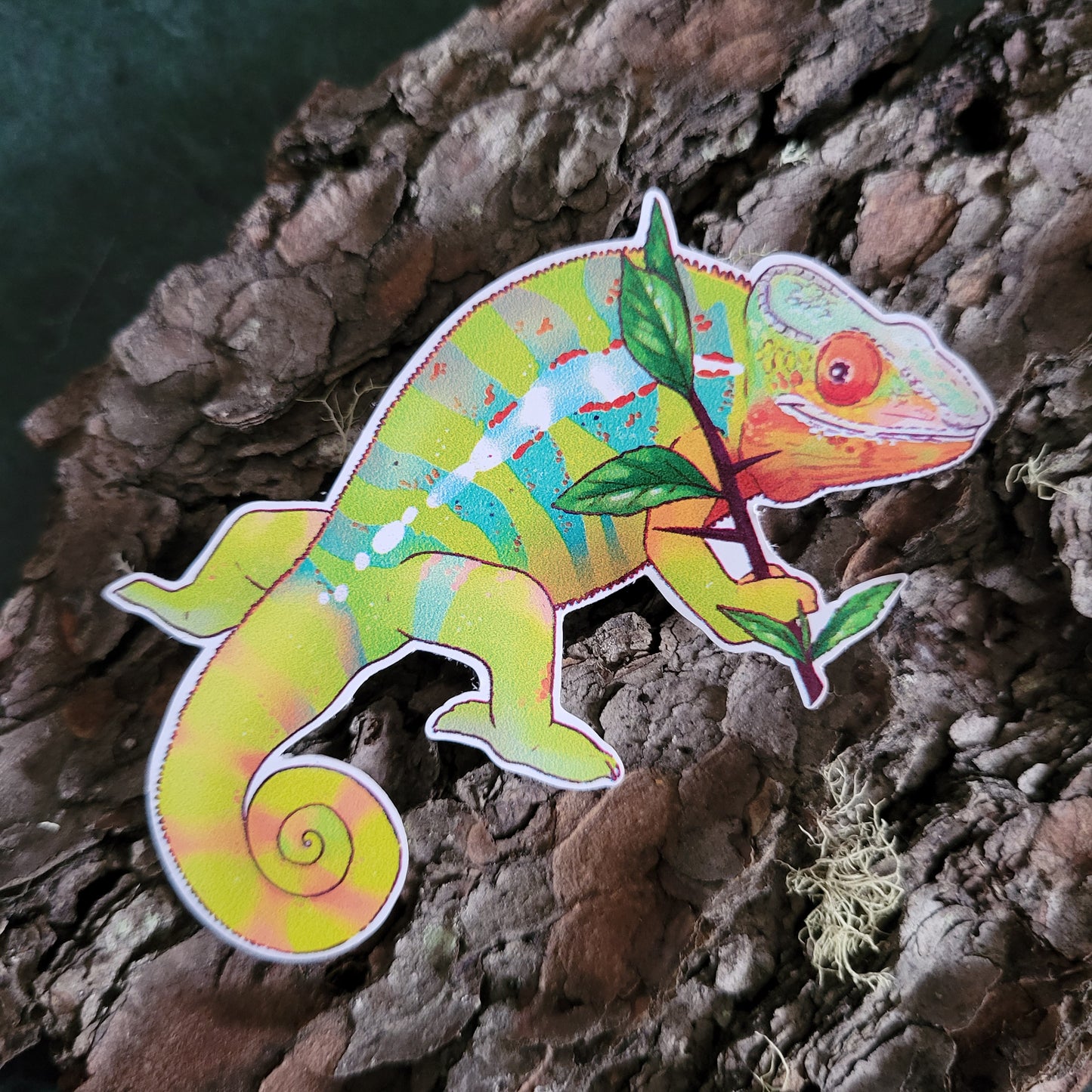 Panther Chameleon Sticker